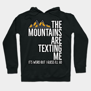 The Mountains Are Texting Me It's Weird Hoodie